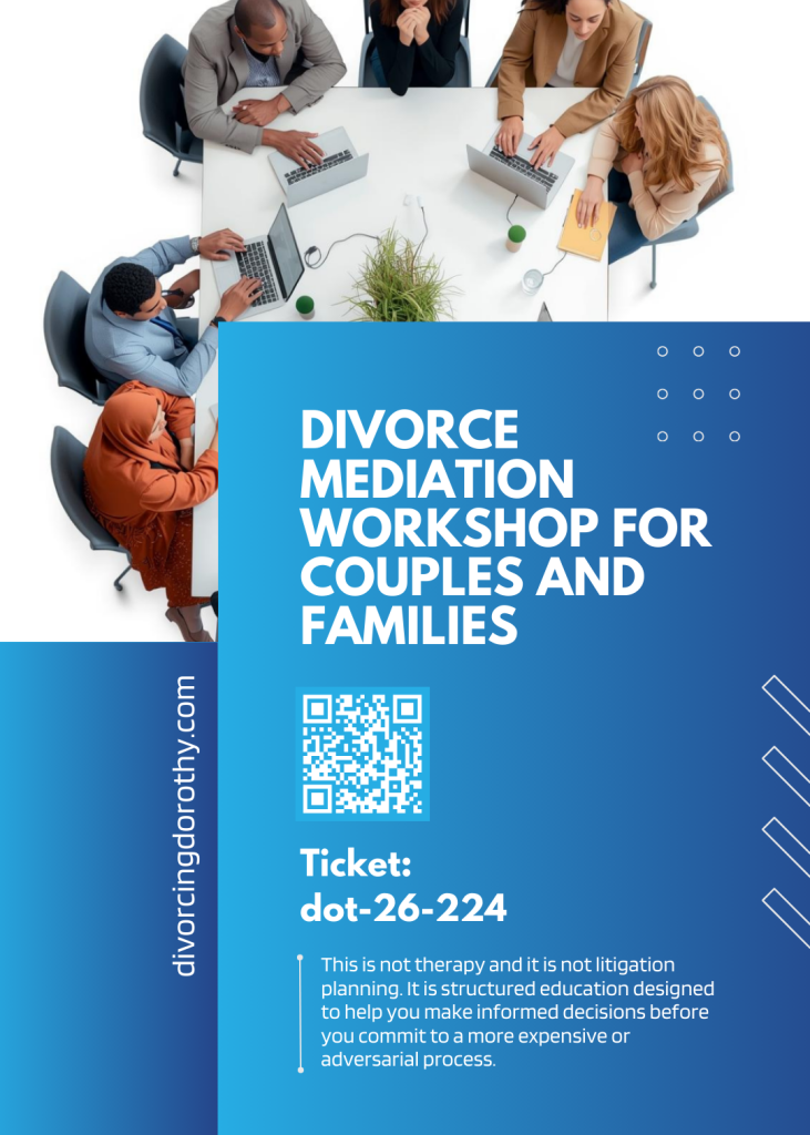 Divorce Mediation Workshop for Couples and Families